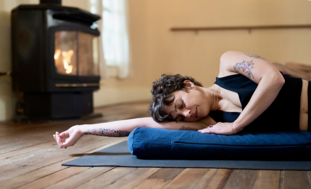 Yin & Sound Healing class at Ashland Hot Yoga