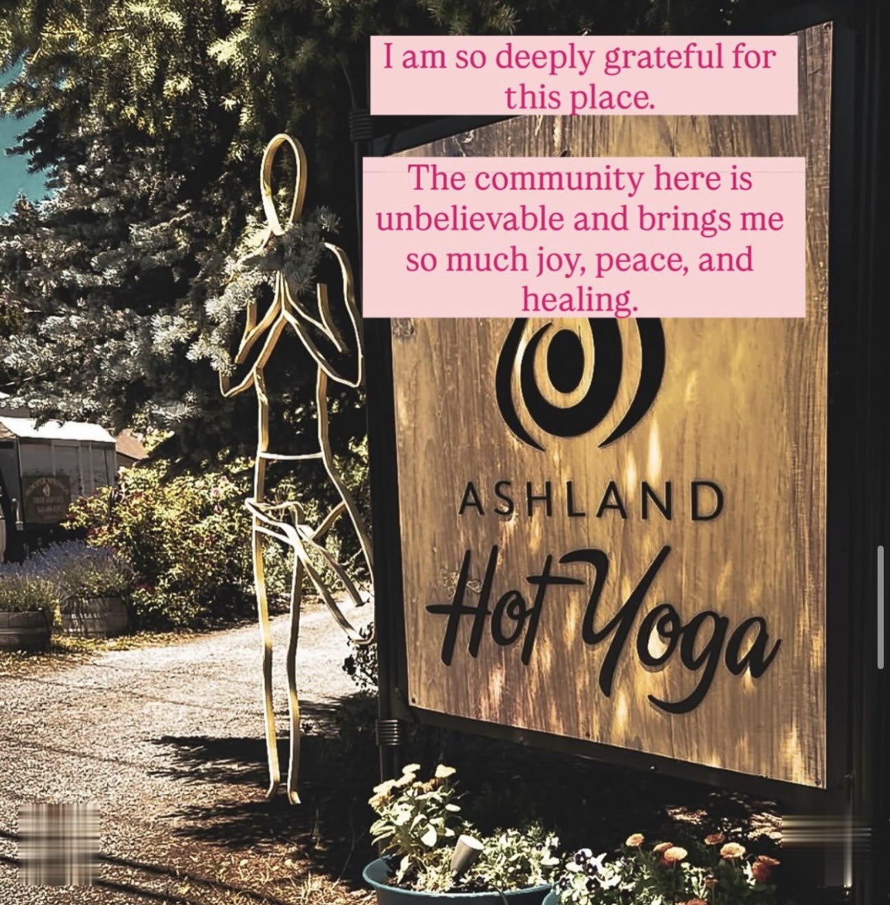 A student's note: deeply grateful for this place and its community