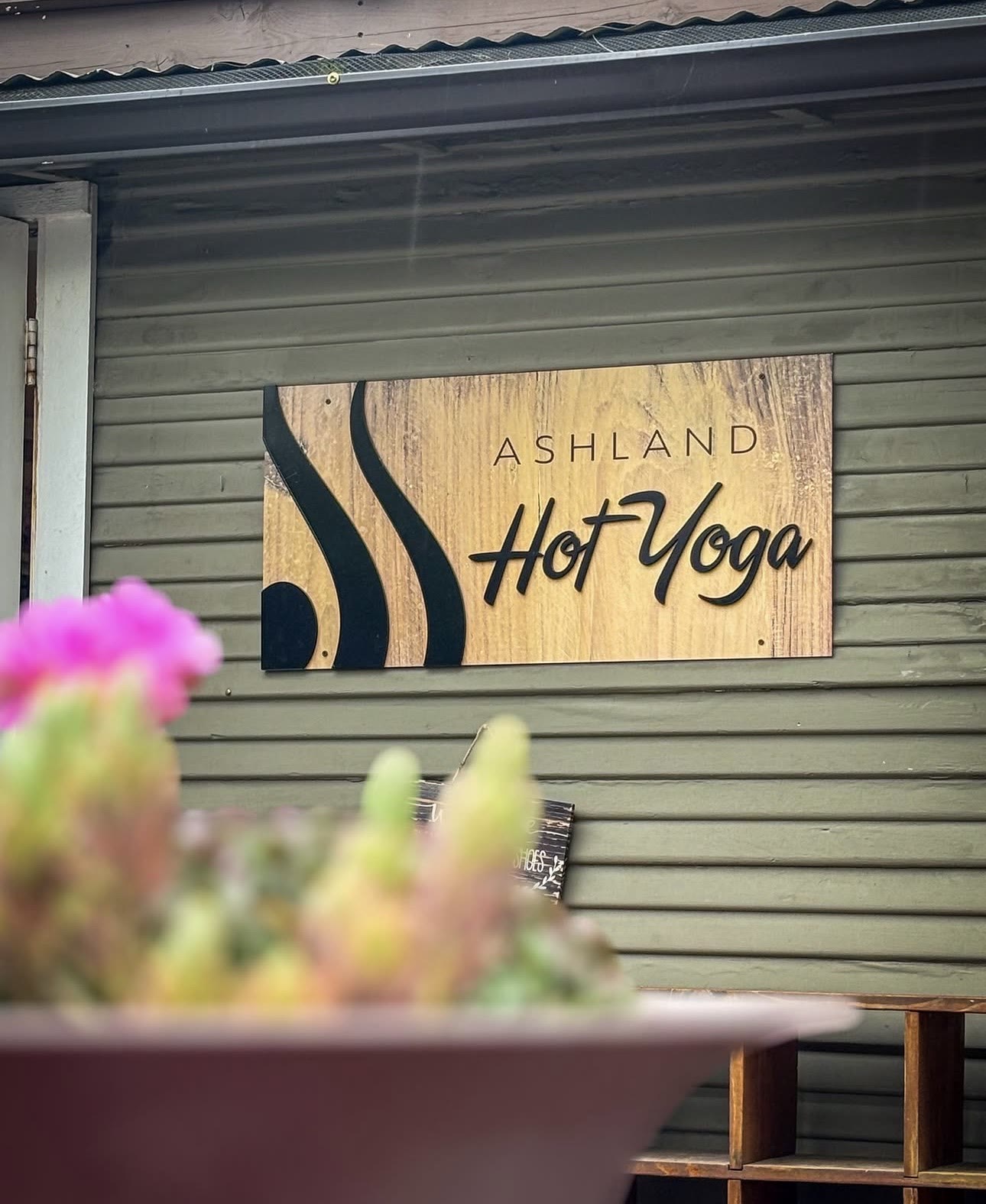 The studio sign at the entrance